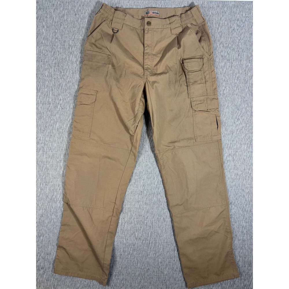 5.11 Tactical Mens 34x34 Coyote Brown Ripstop Cargo Pants Utility Work Trousers